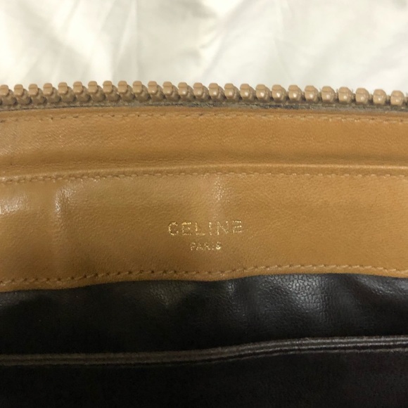 Vintage Celine Triomphe Macadam Crossbody Bag Coated Canvas/Leather - Picture 5 of 9